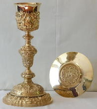 French Antique Baroque Chalice